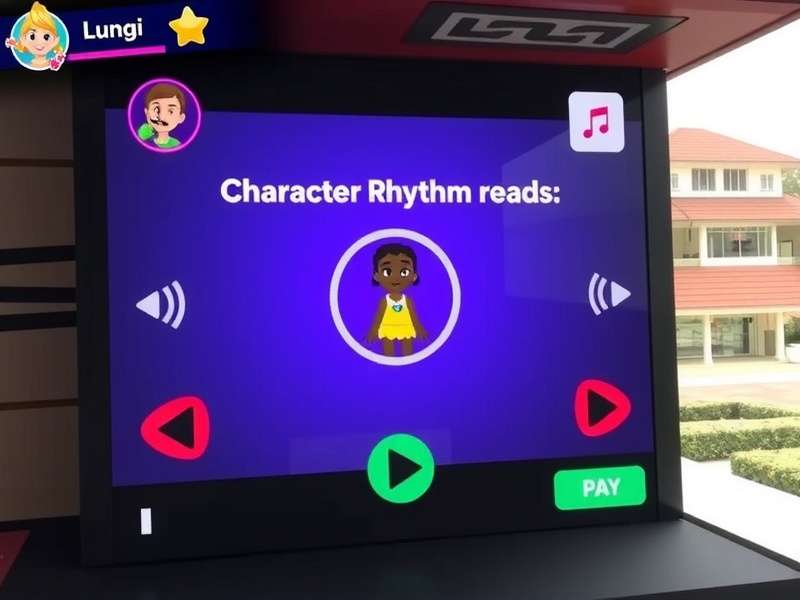 Lungi Rhythm Ace gameplay screenshot showing rhythm interface