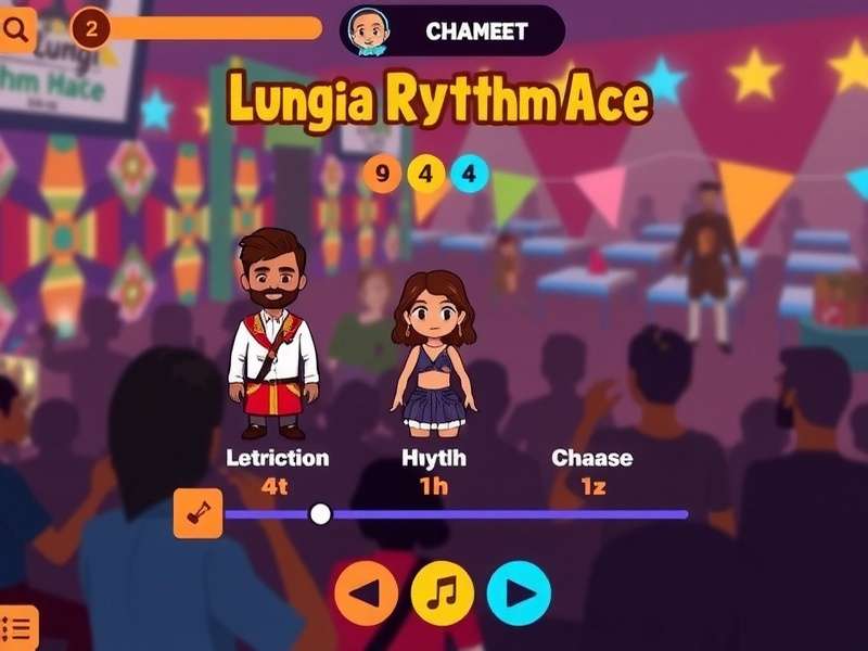 Lungi Rhythm Ace character selection screen